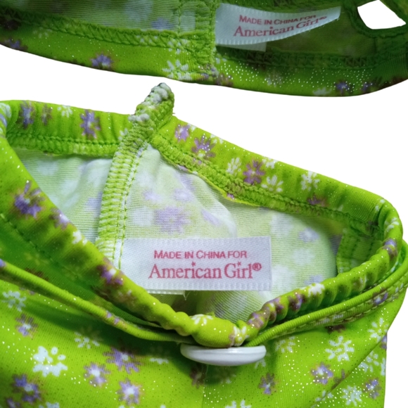 AMERICAN GIRL Vintage Swimsuit Green - Picture 3 of 5